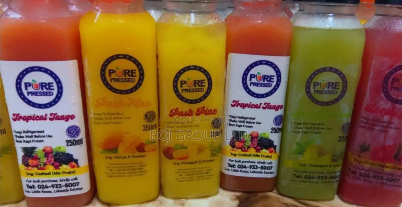 Pure Pressed Natural Fruit Juice Promo