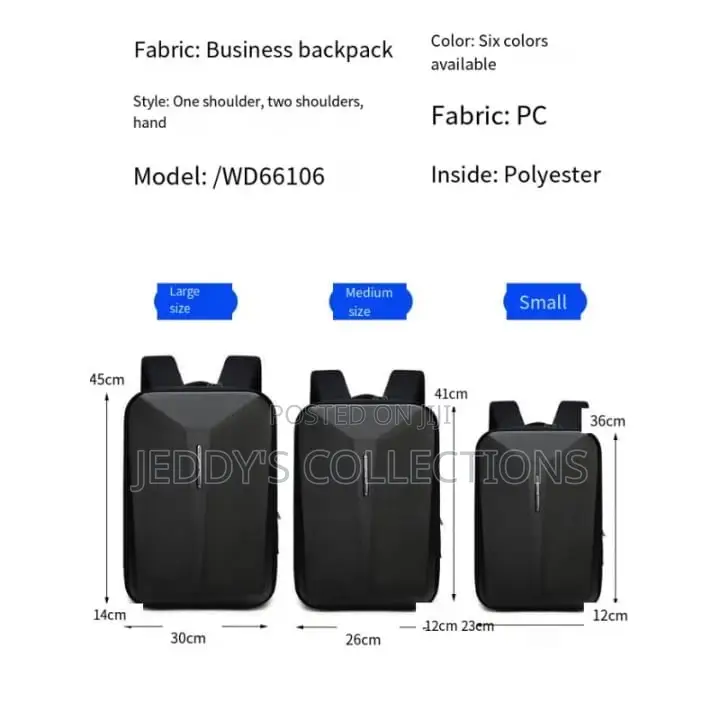 Quality Waterproof 2in1 Laptop Anti-Theft Hard Case Backpack