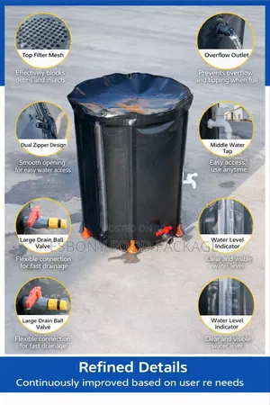 Portable PVC Water Storage Barrel (500l)