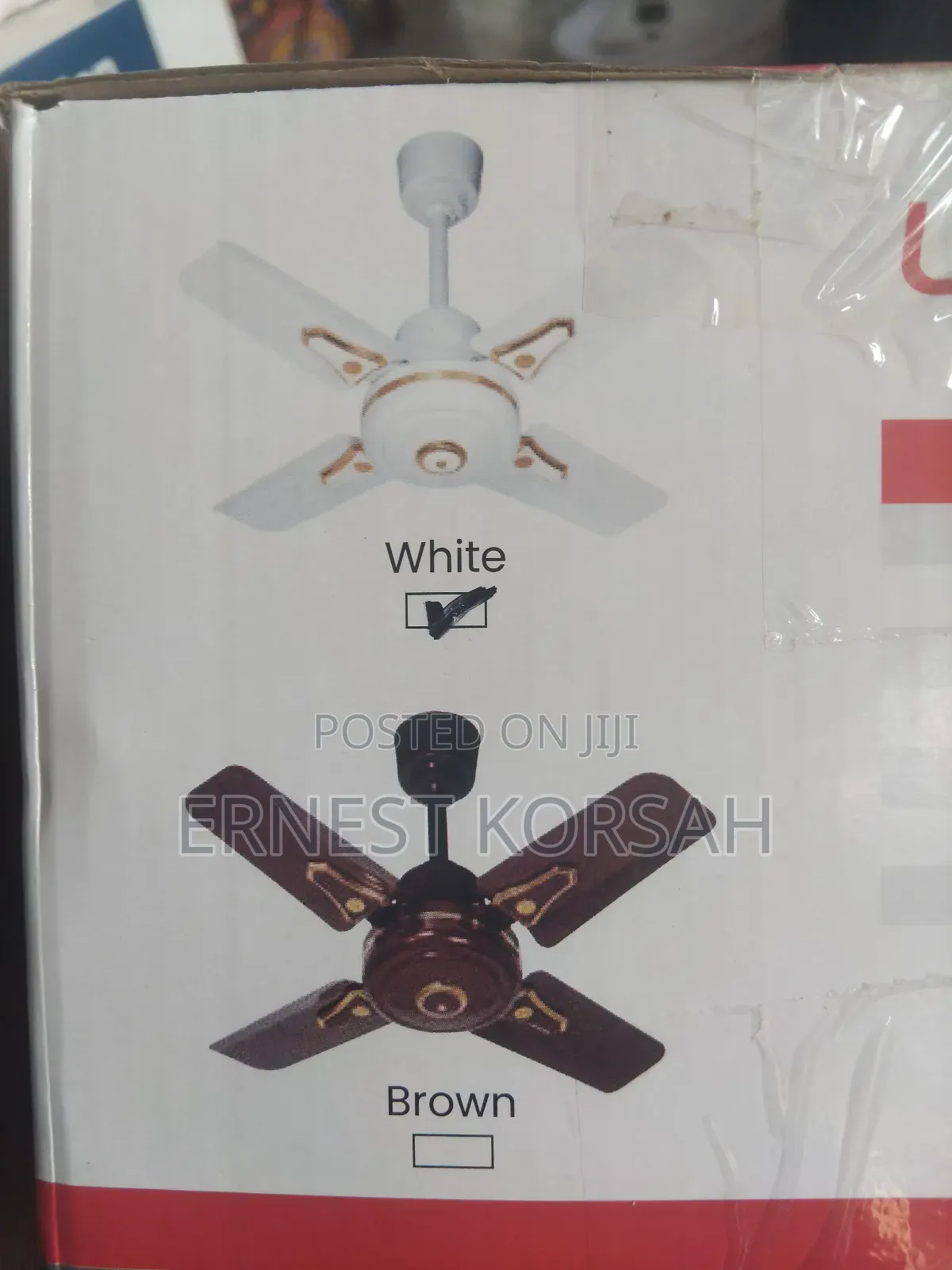 24"Short Blabe Ceiling Fan
