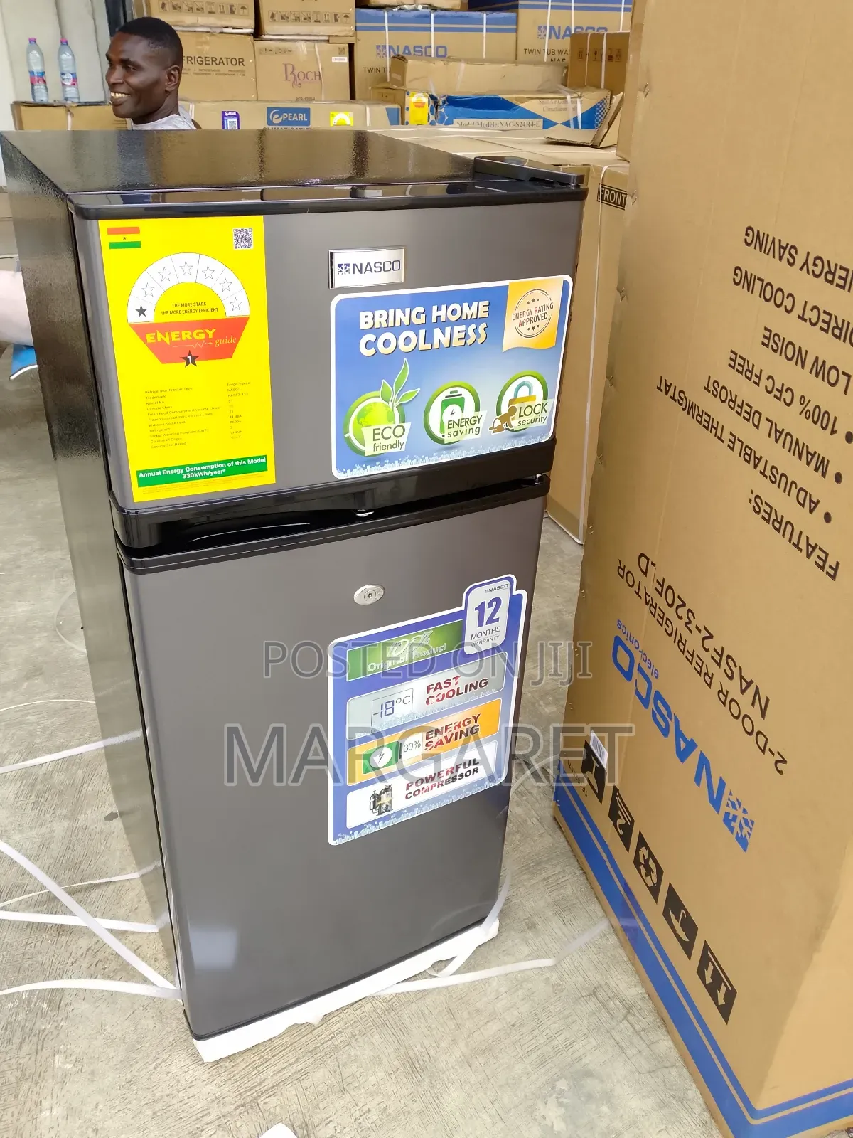 Cute and Affordable 95 Litters Double Door Fridge Nasco