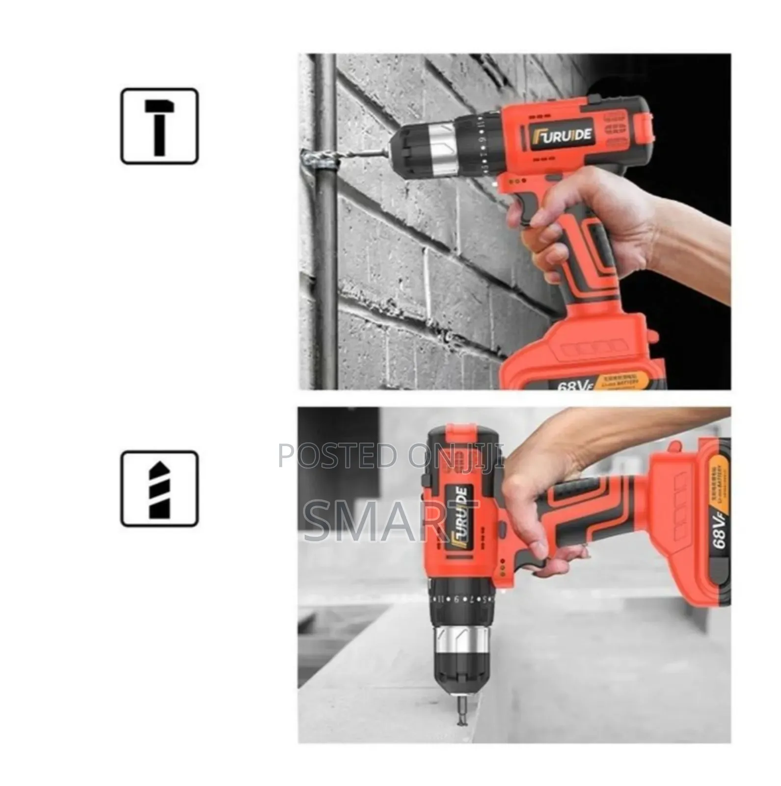 58vf/58vf Multi-Function Rechargeable Drill and Screw Machine Set