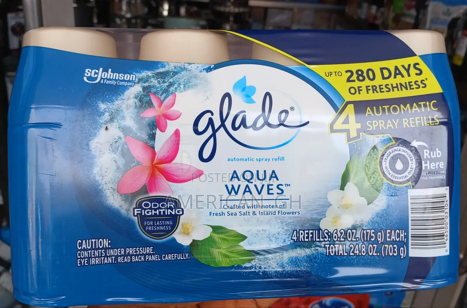 Glade Authomatic Refill, Cashmere Woods / Aqua Waves