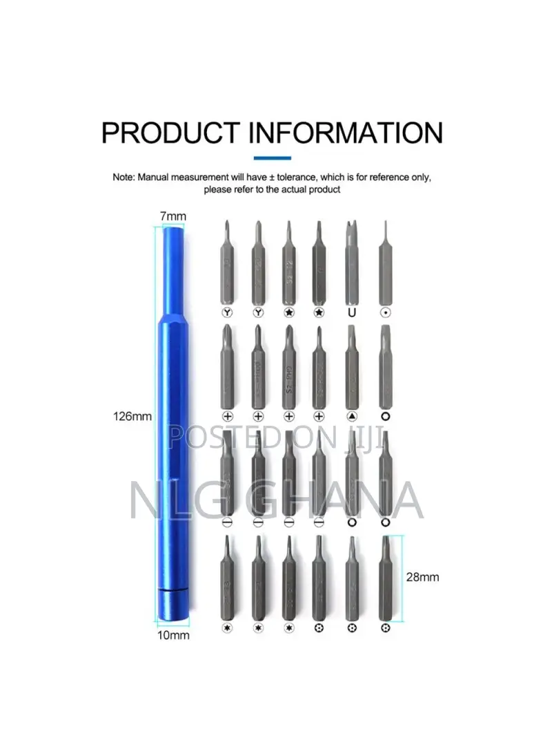 25-in-1 Precision Screwdriver Set – S2 Steel Bits, Magnetic Tvx28364