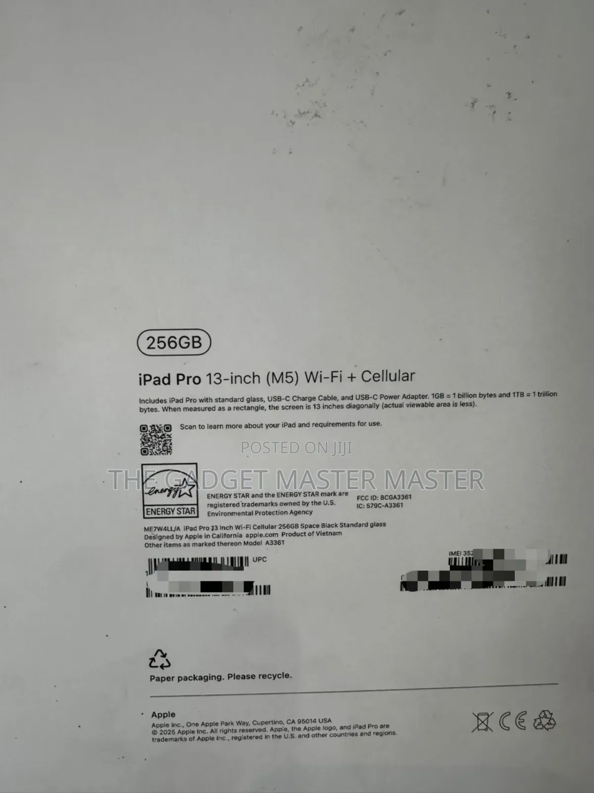New Apple iPad Pro 13 (2025) 256 GB