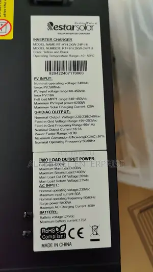 4.2kw Hybrid Solar Inverter Charger