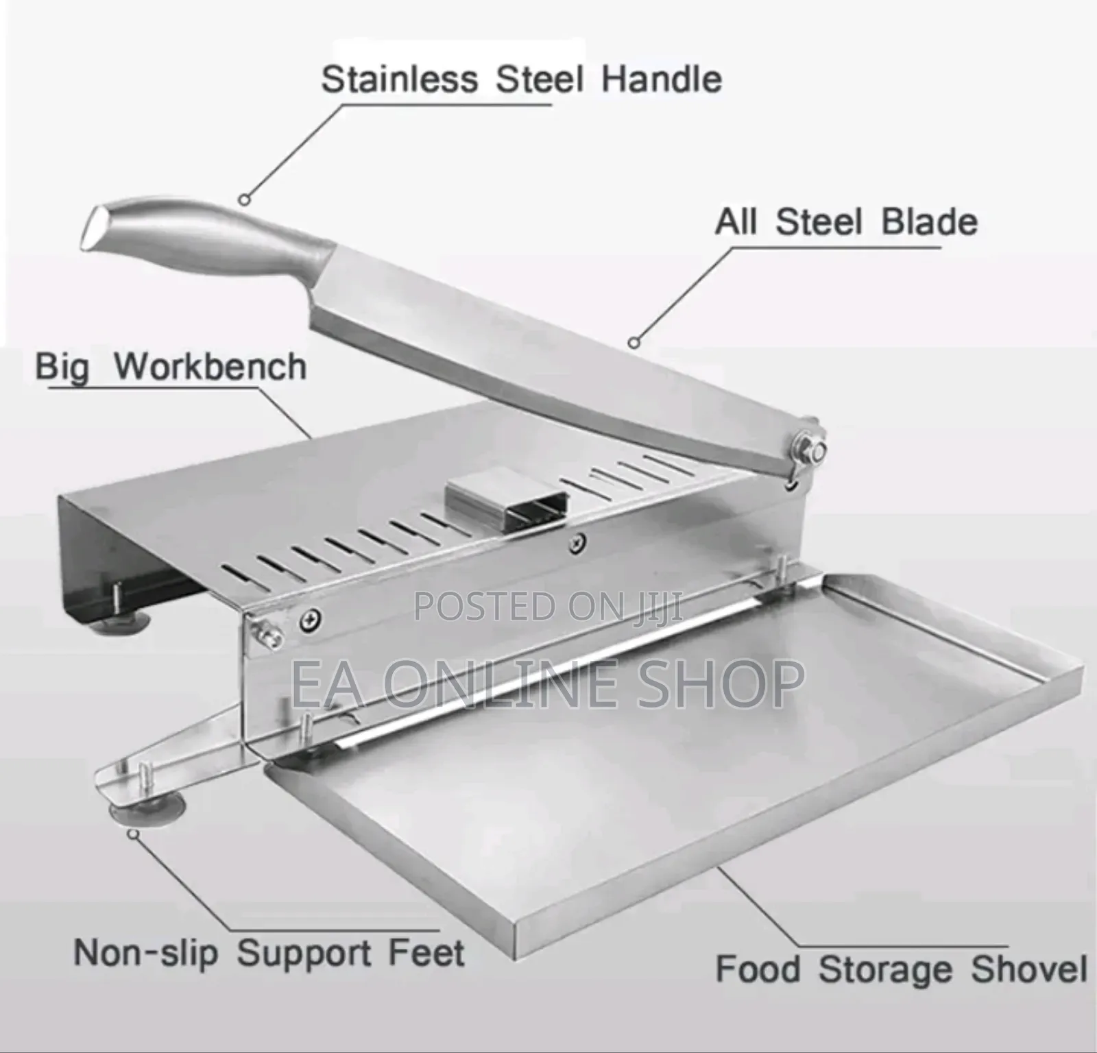 Stainless Steel Manual Long Knife Cutting Tool for Meat and Vegetable