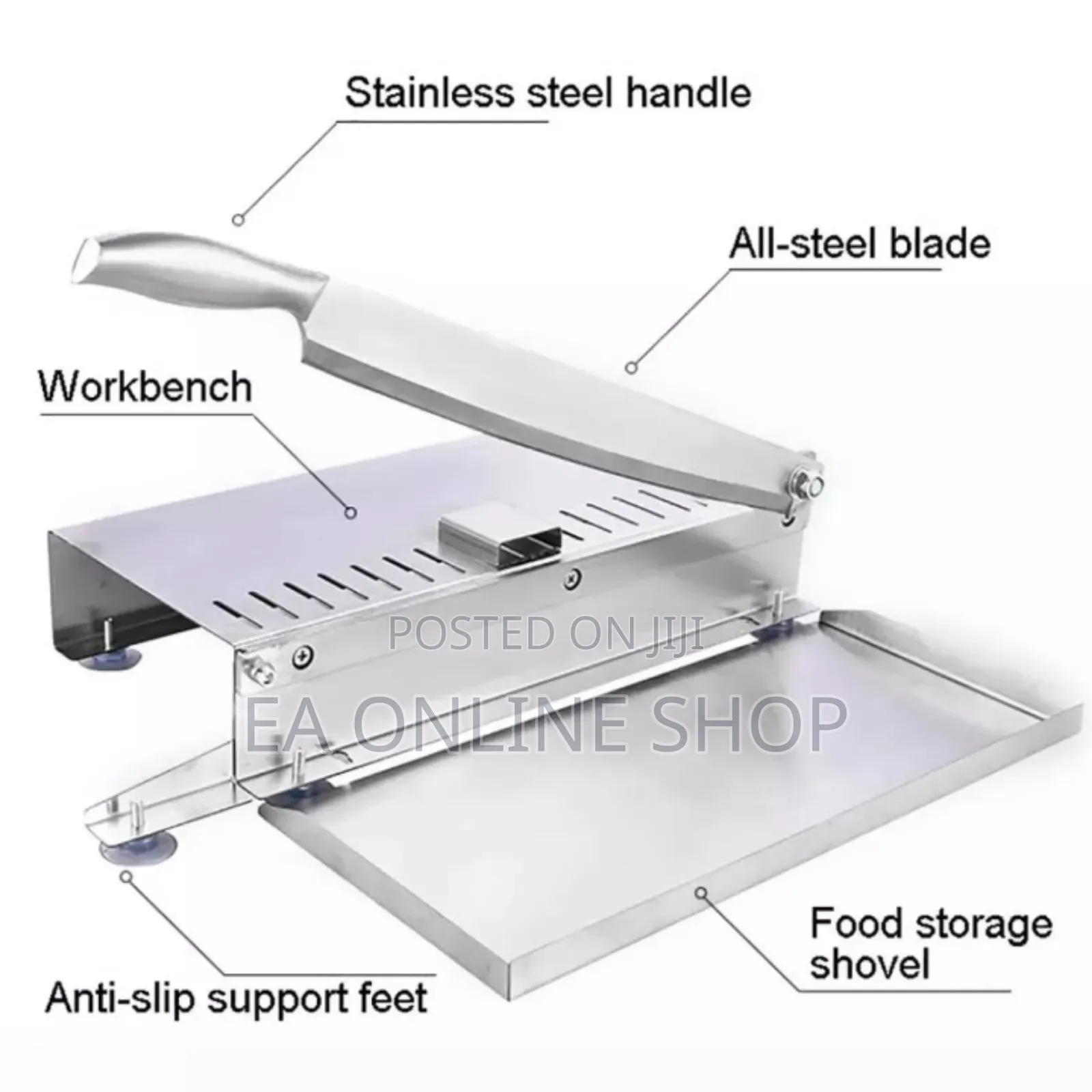 Stainless Steel Manual Long Knife Cutting Tool for Meat and Vegetable