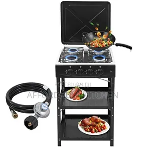 4 Burner Gas Stove With Storage Space