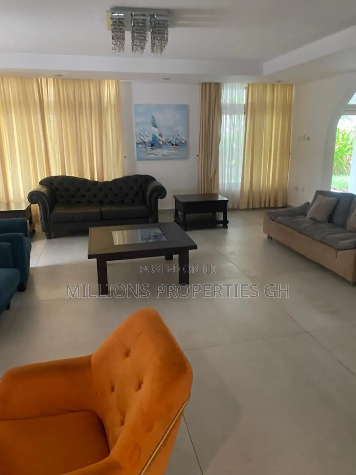 Furnished 4bdrm Apartment in Millions Properties, Cantonments for rent