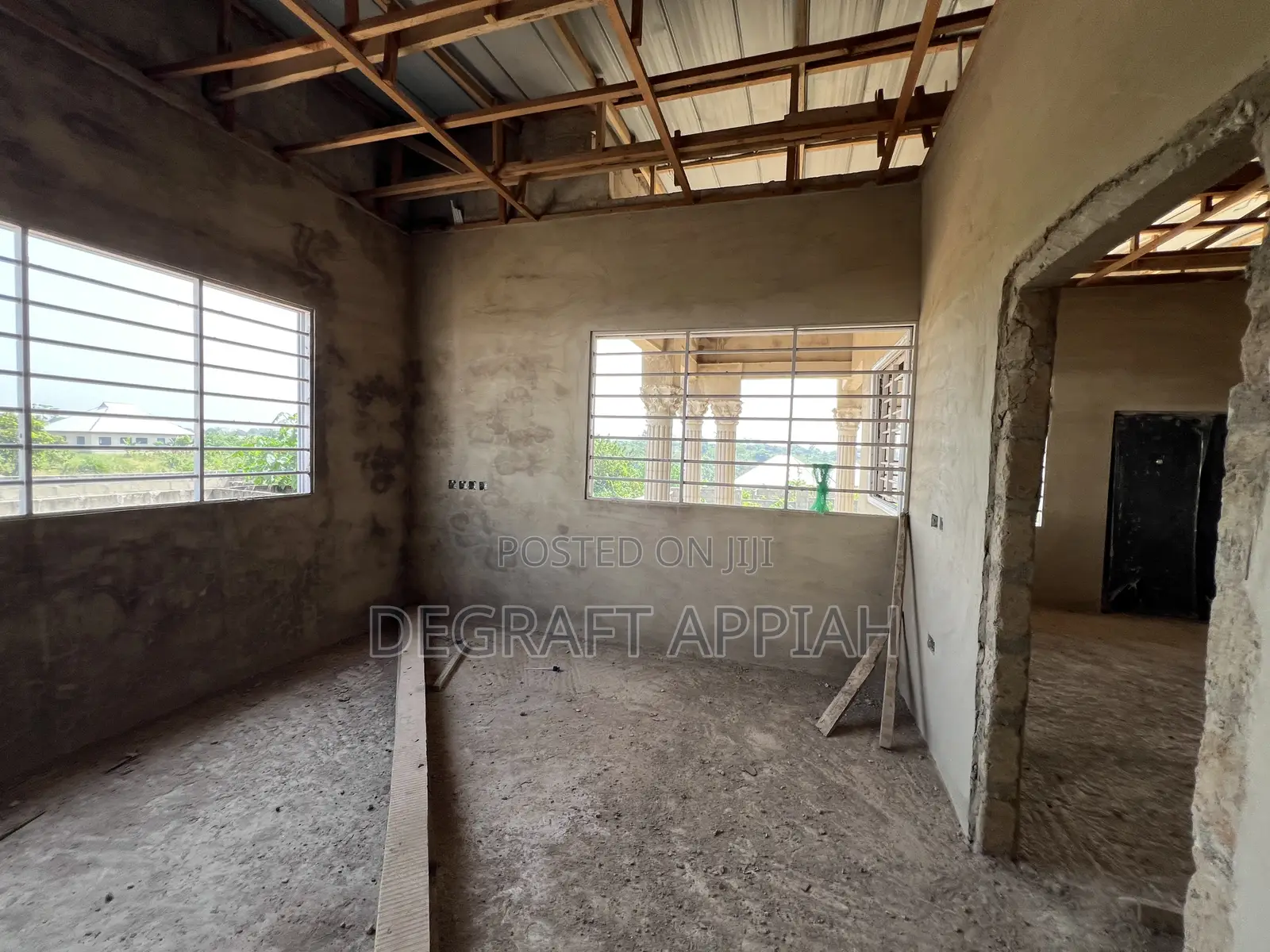 Semi Complete 3 Bedrooms On Vast Land For Sale @ Akom Near Kodie