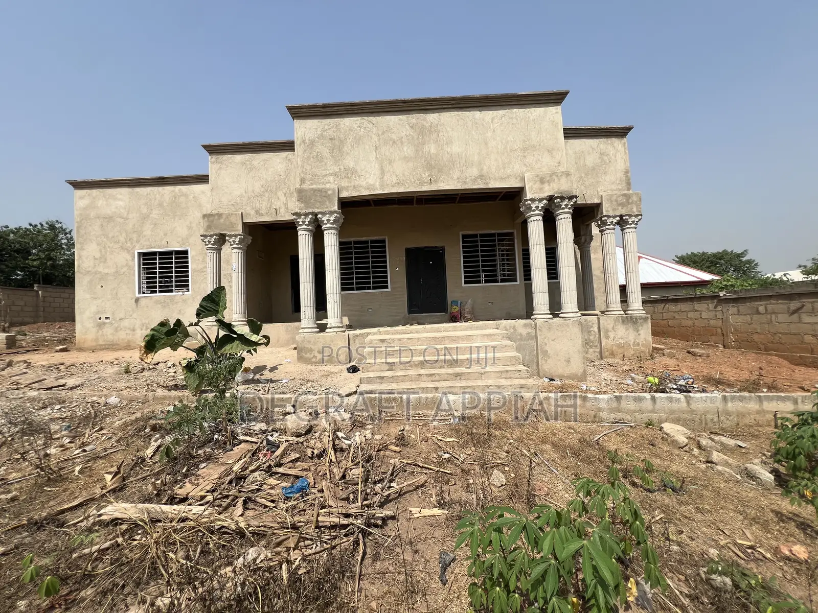 Semi Complete 3 Bedrooms On Vast Land For Sale @ Akom Near Kodie