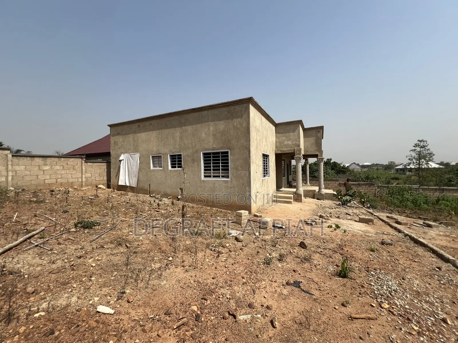 Semi Complete 3 Bedrooms On Vast Land For Sale @ Akom Near Kodie