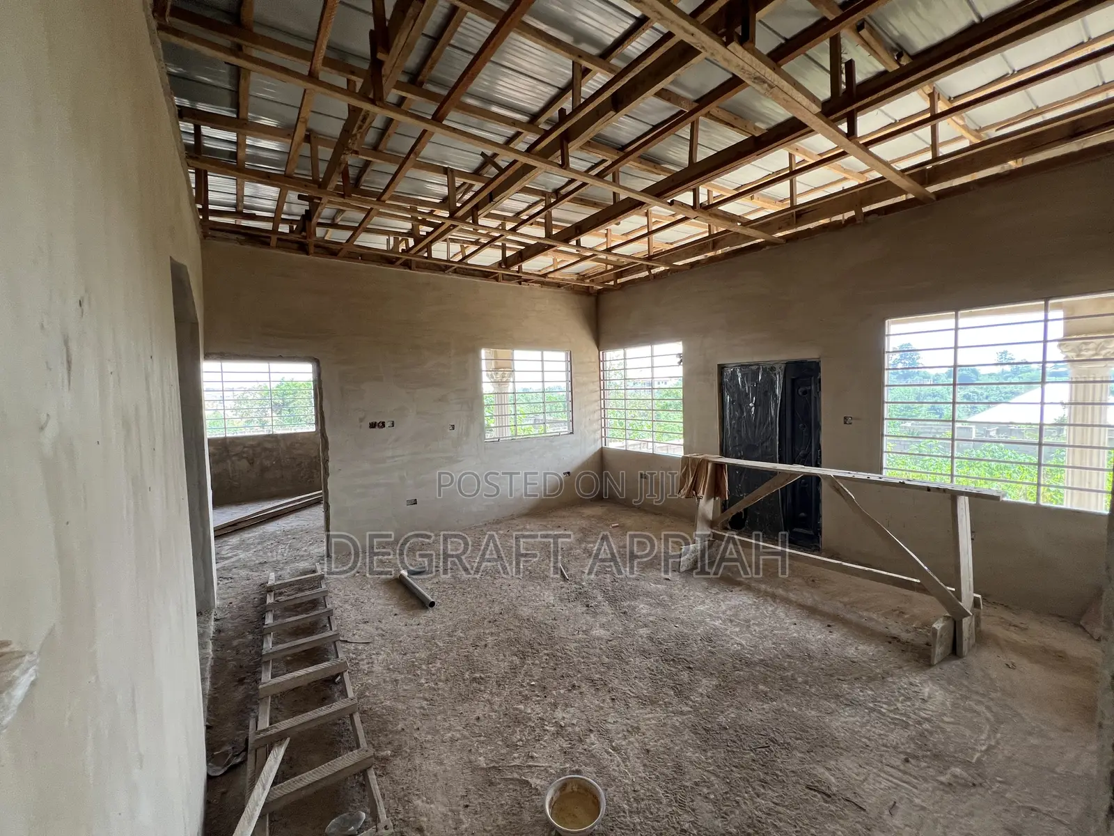 Semi Complete 3 Bedrooms On Vast Land For Sale @ Akom Near Kodie