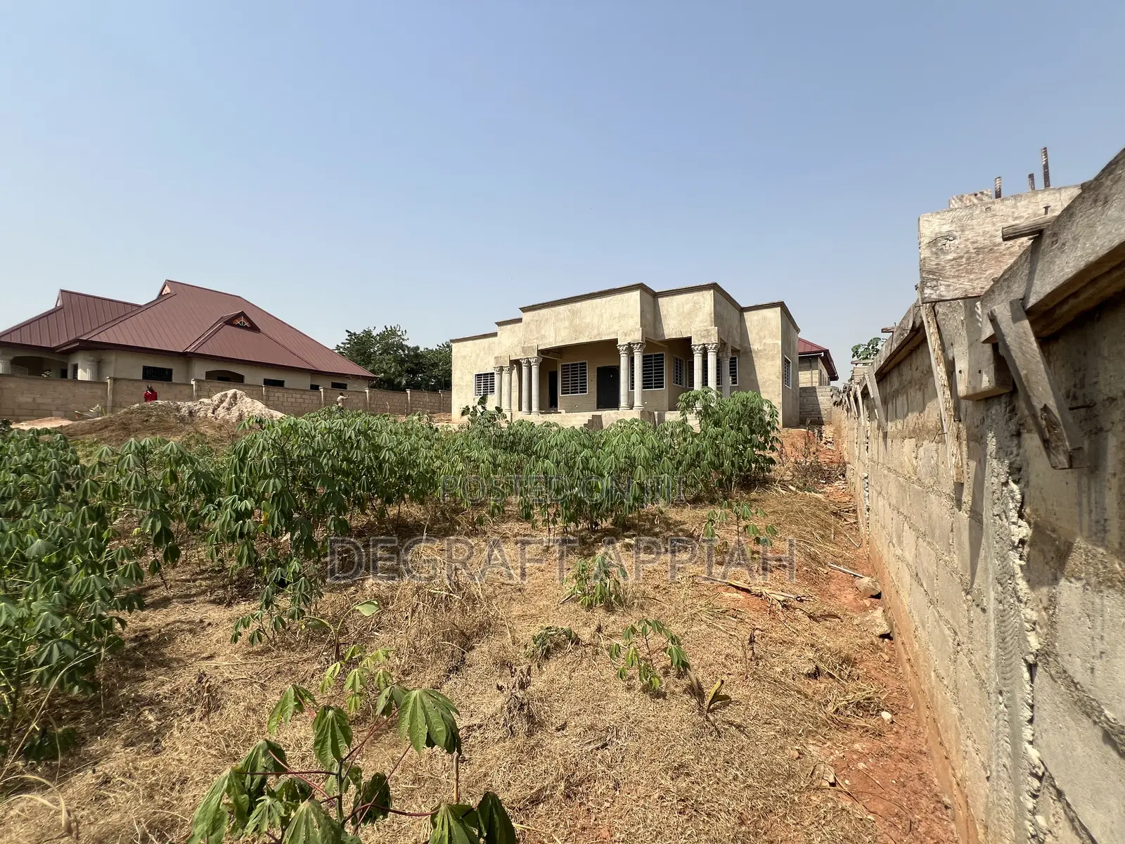 Semi Complete 3 Bedrooms On Vast Land For Sale @ Akom Near Kodie