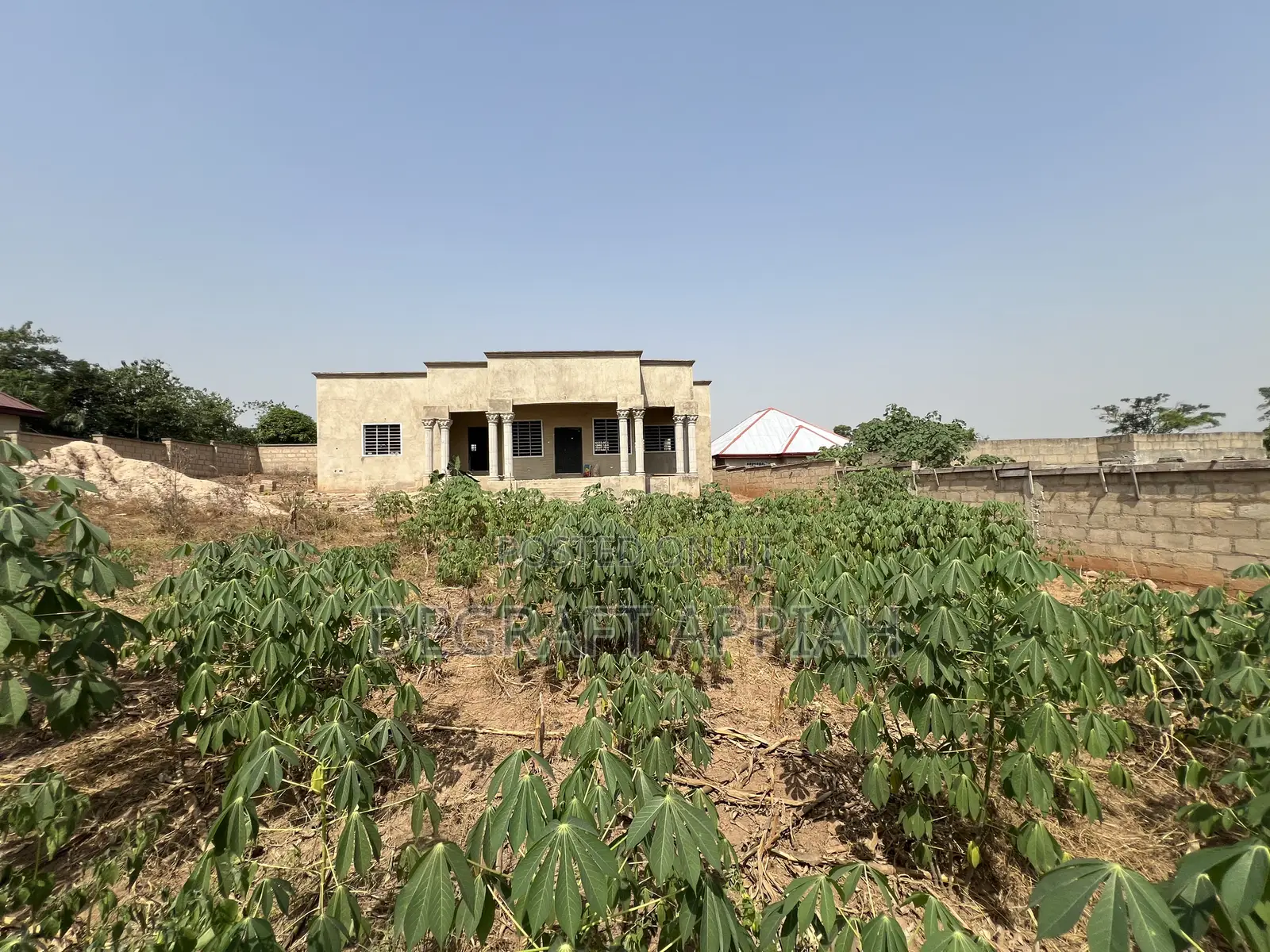 Semi Complete 3 Bedrooms On Vast Land For Sale @ Akom Near Kodie