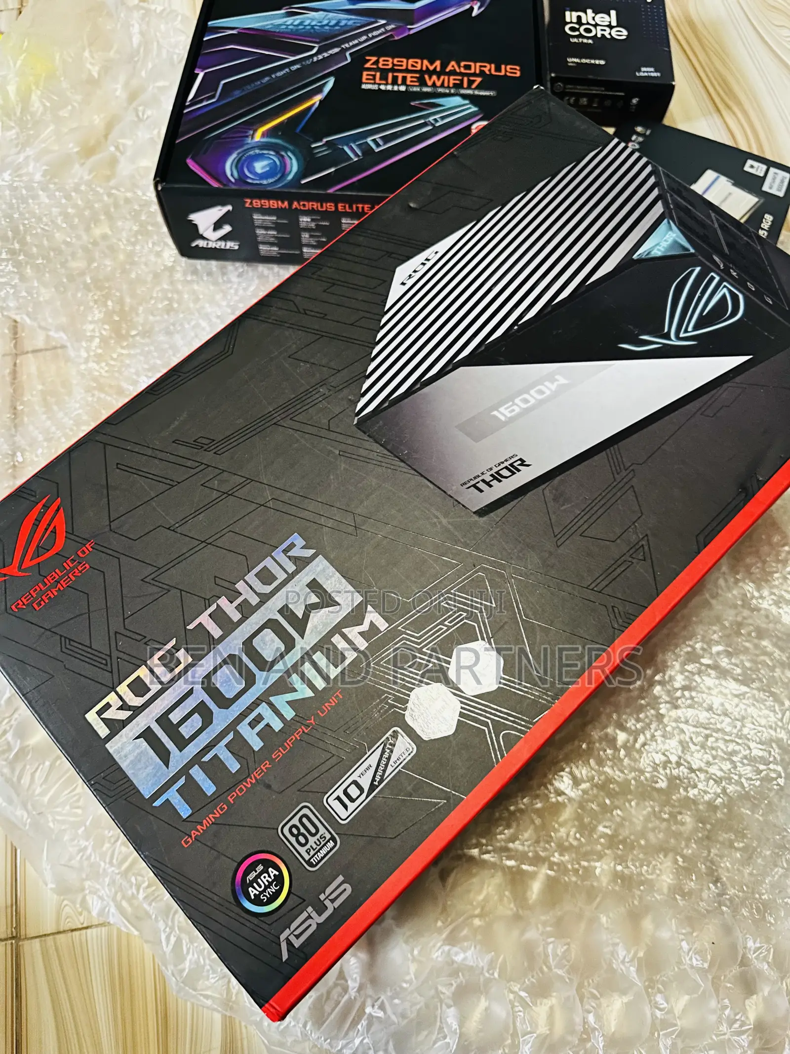 Asus Rog Thor 1600w 80+ Titanium Power Supply Unit 🔥🔥