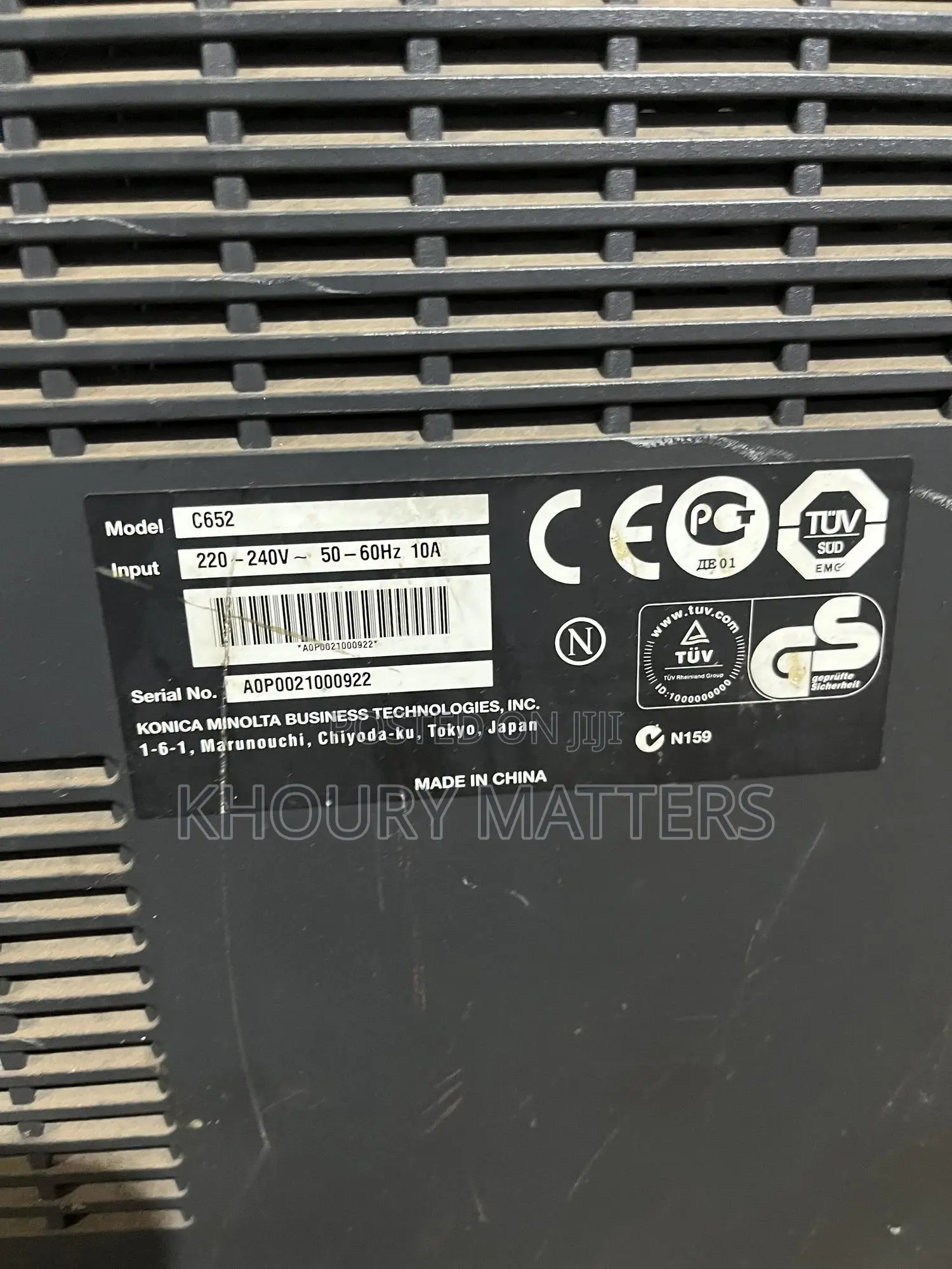 Konica Minolta Bizhub C652 , Colour Copier, Printer/ Scanner