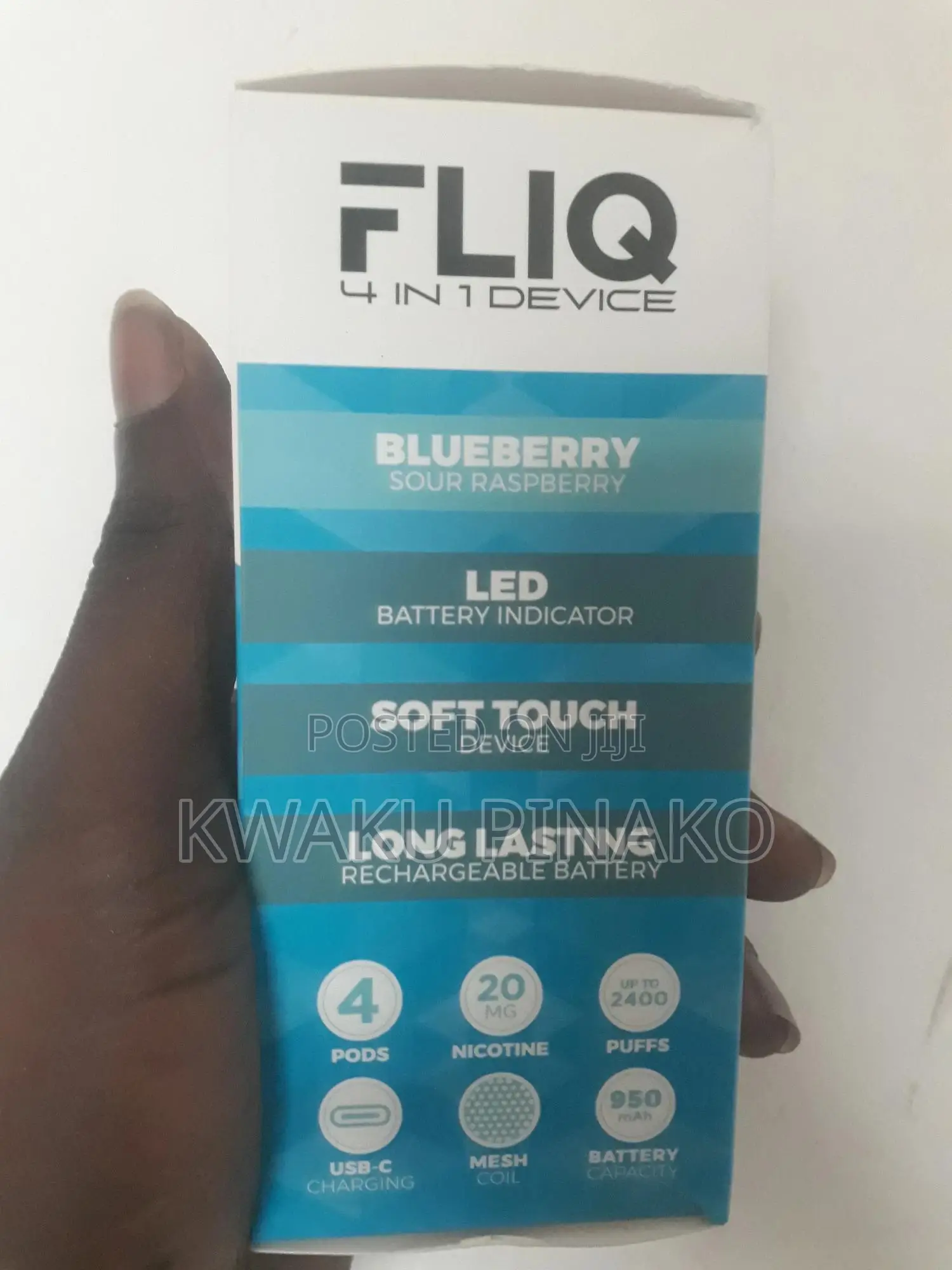 Fliq 4 in 1 All Flavours Soft Touch Rechargeable Vape