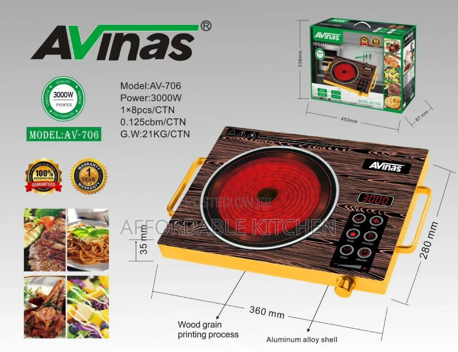 Avinas Infared Cooker