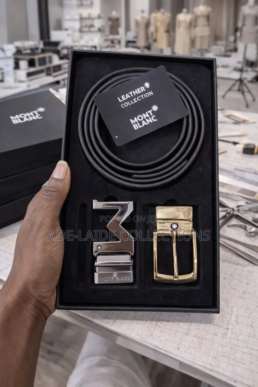 Mont Blanc Reversible Leather Belt