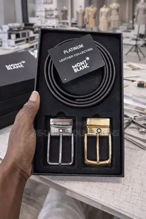 Mont Blanc Reversible Leather Belt