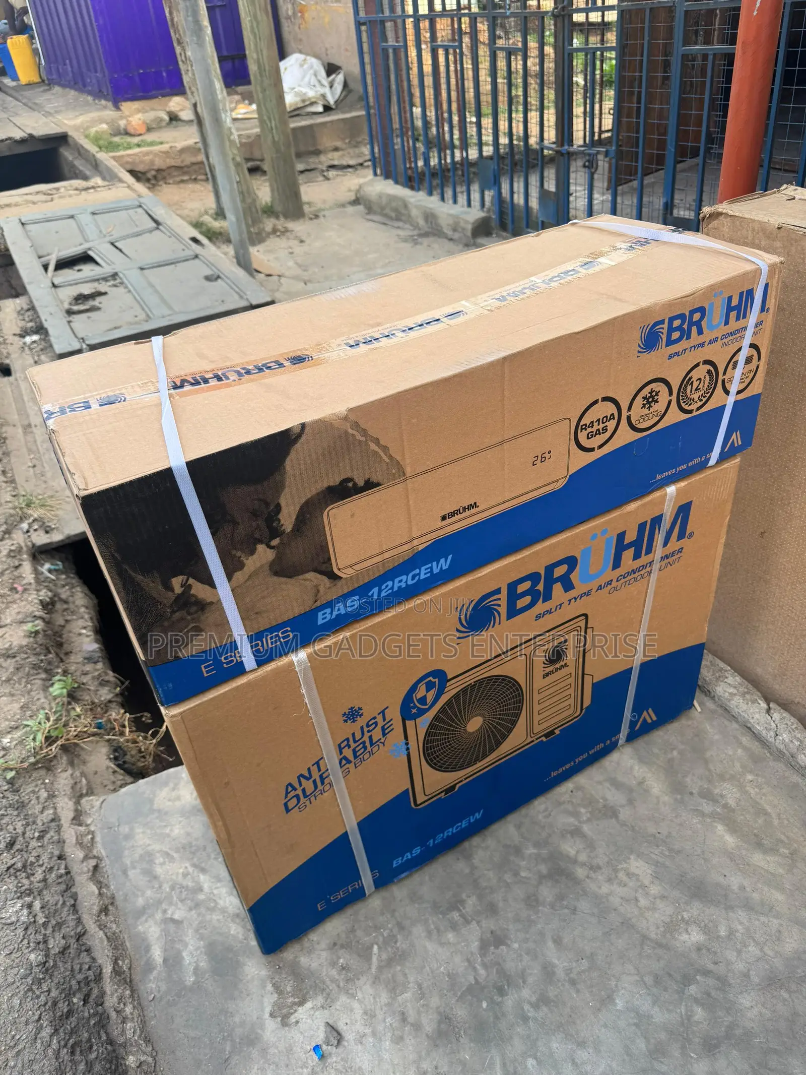 Bruhm Anti-rust, 1.5hp Split R410 Low Noise & Windy Airflow Ac