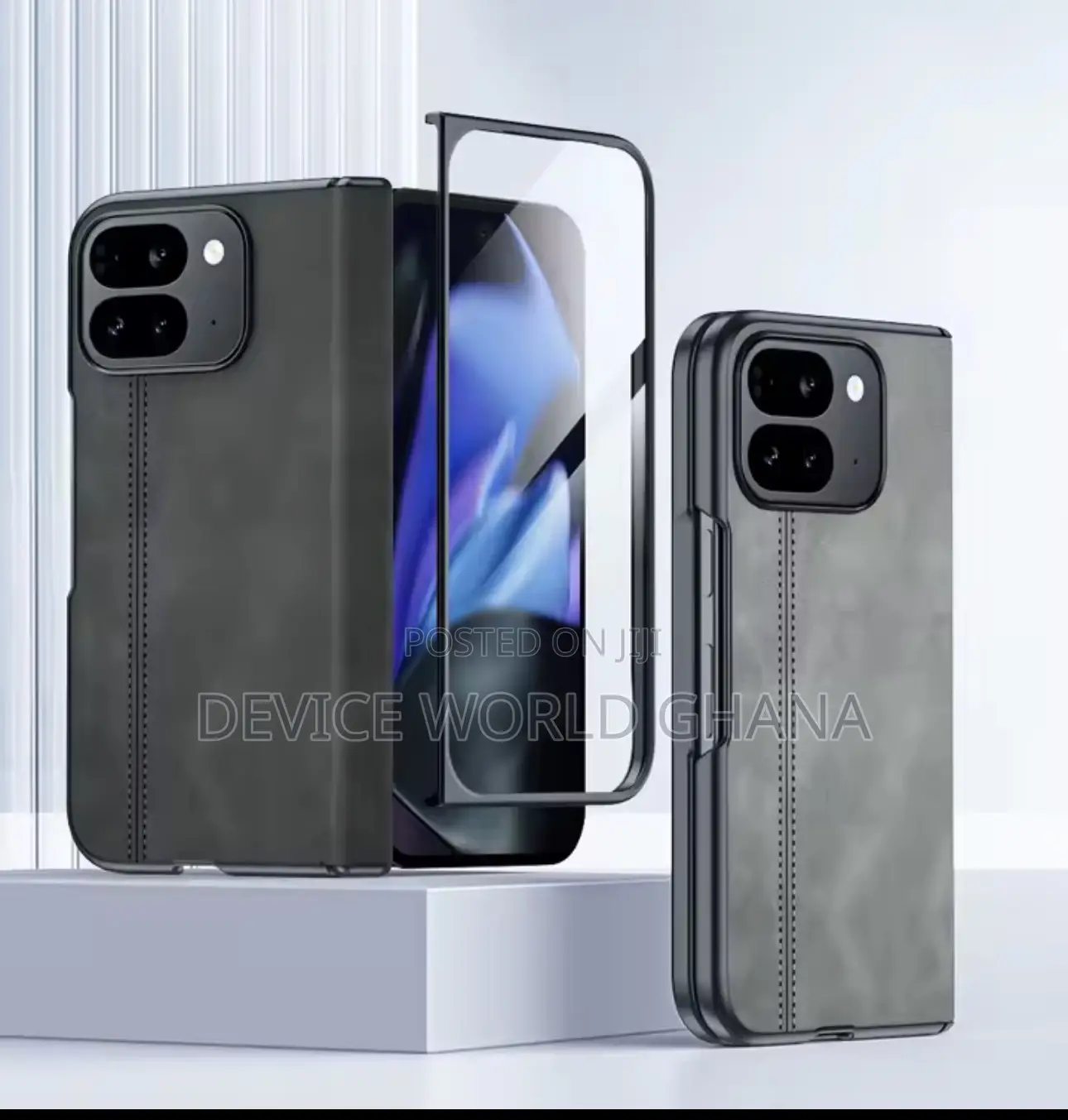 Cashmere Leather Full Protection Case For Google Pixel 9 Pro Fold