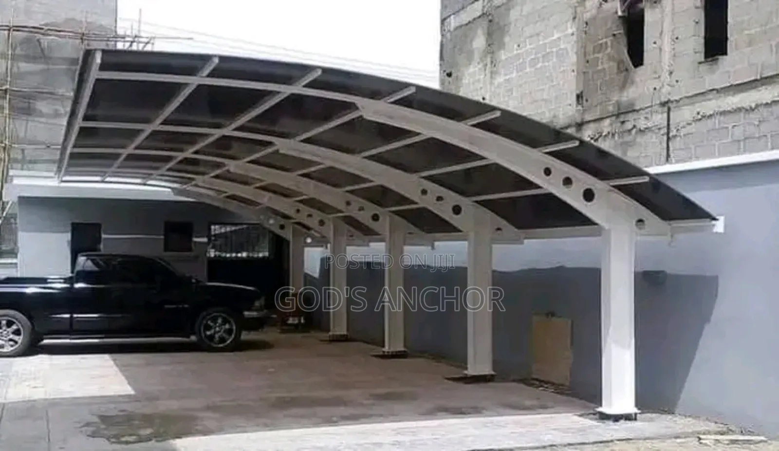 4 Cars Space Thick Galvanised Metal Carport Canopy Design Fabrication