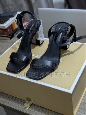Michael Kors Merriam Studded Leather Block Heel Sandal