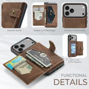 iPhone Luxury Detachable Flip Wallet Case