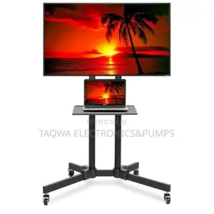 4 - Wheels With Locks 32-70 Inches Movable Stand