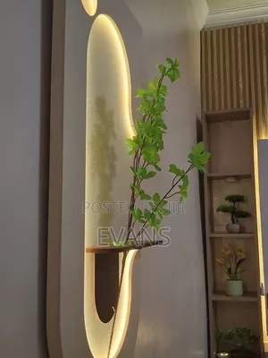 Sandstone Green Plant Decor