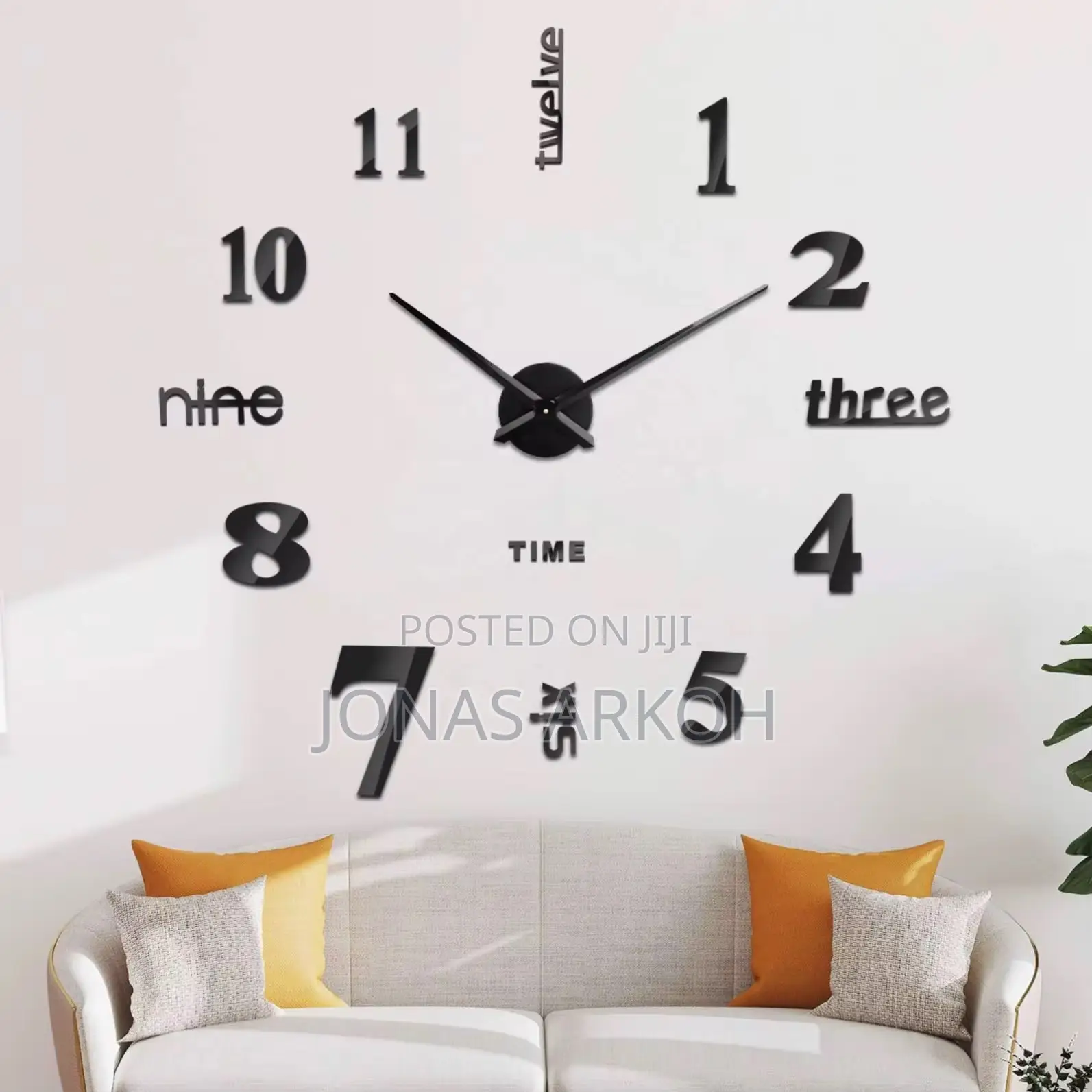 3d Diy Wall Clock Acrylic Mirror Decoration Wall Clock