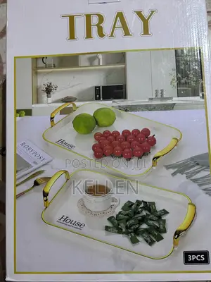 3pcs Plastic Serving Tray