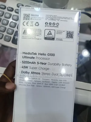 New Tecno Camon 40 256 GB Gray