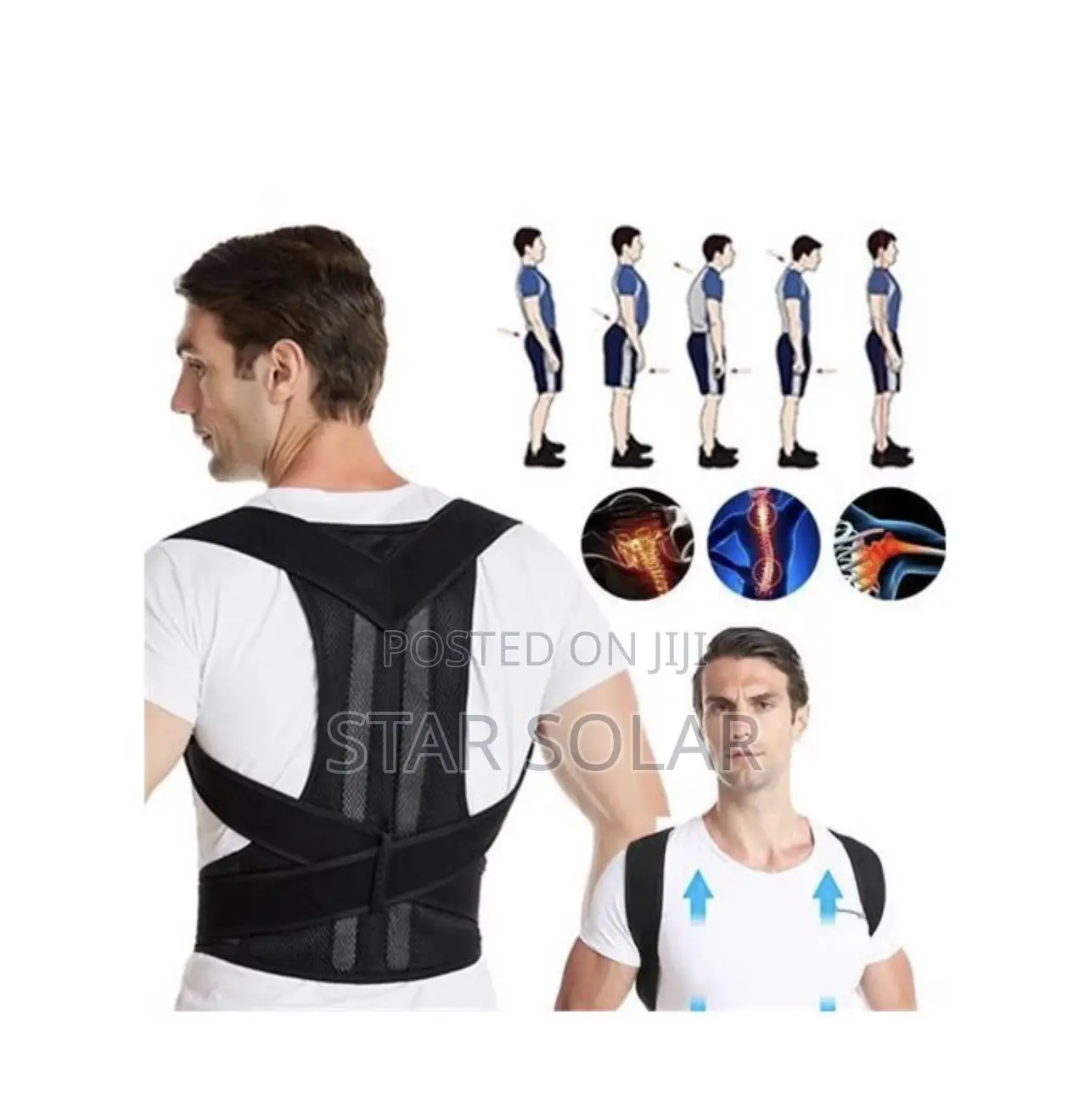 Posture Correction Belt to Relieve Shoulder, Waist and Back Pain