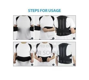 Adjustable Back and Lumbar Posture Support Belt for Men/ Women