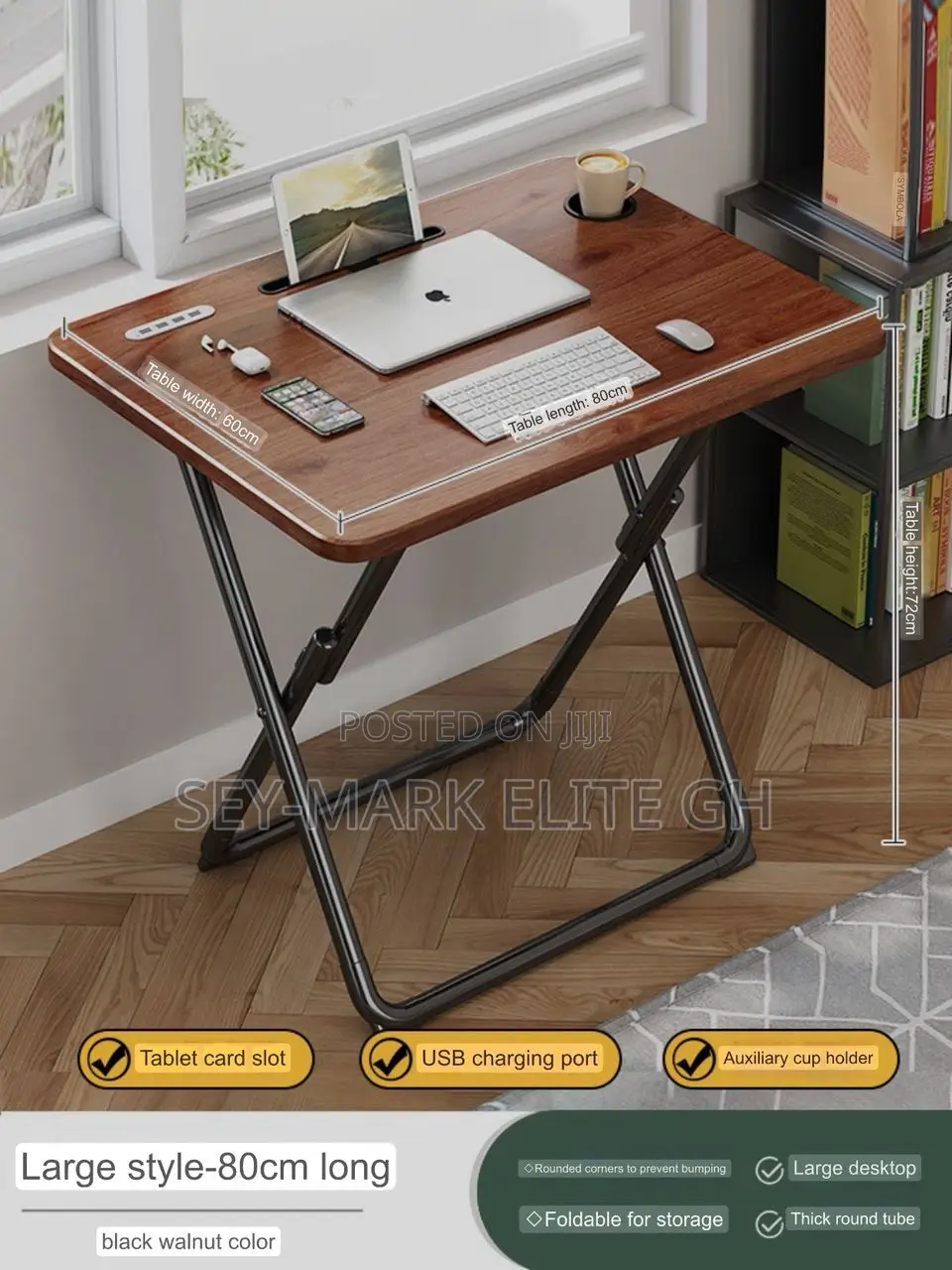 Portable Foldable Study Table Chair With Usb Port