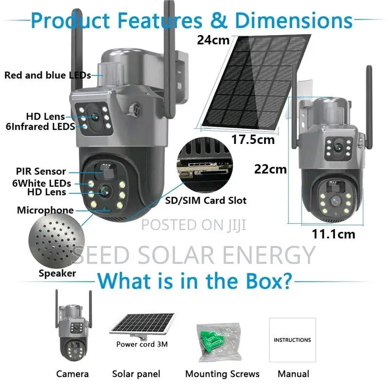 Solar Dual CCTV Camera