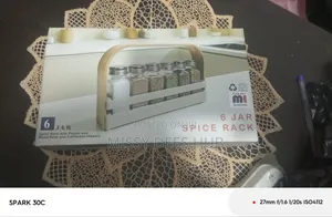 6 Jar Spice Rack With Spices