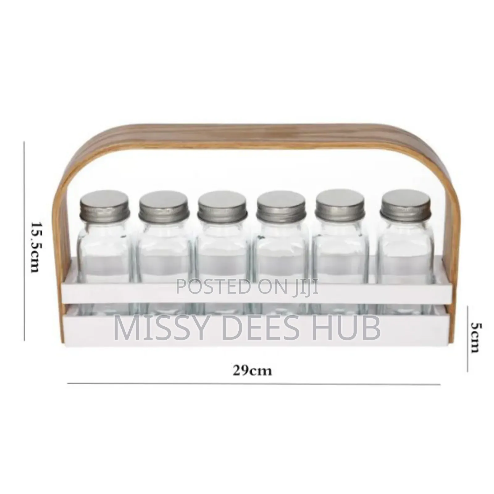 6 Jar Spice Rack With Spices