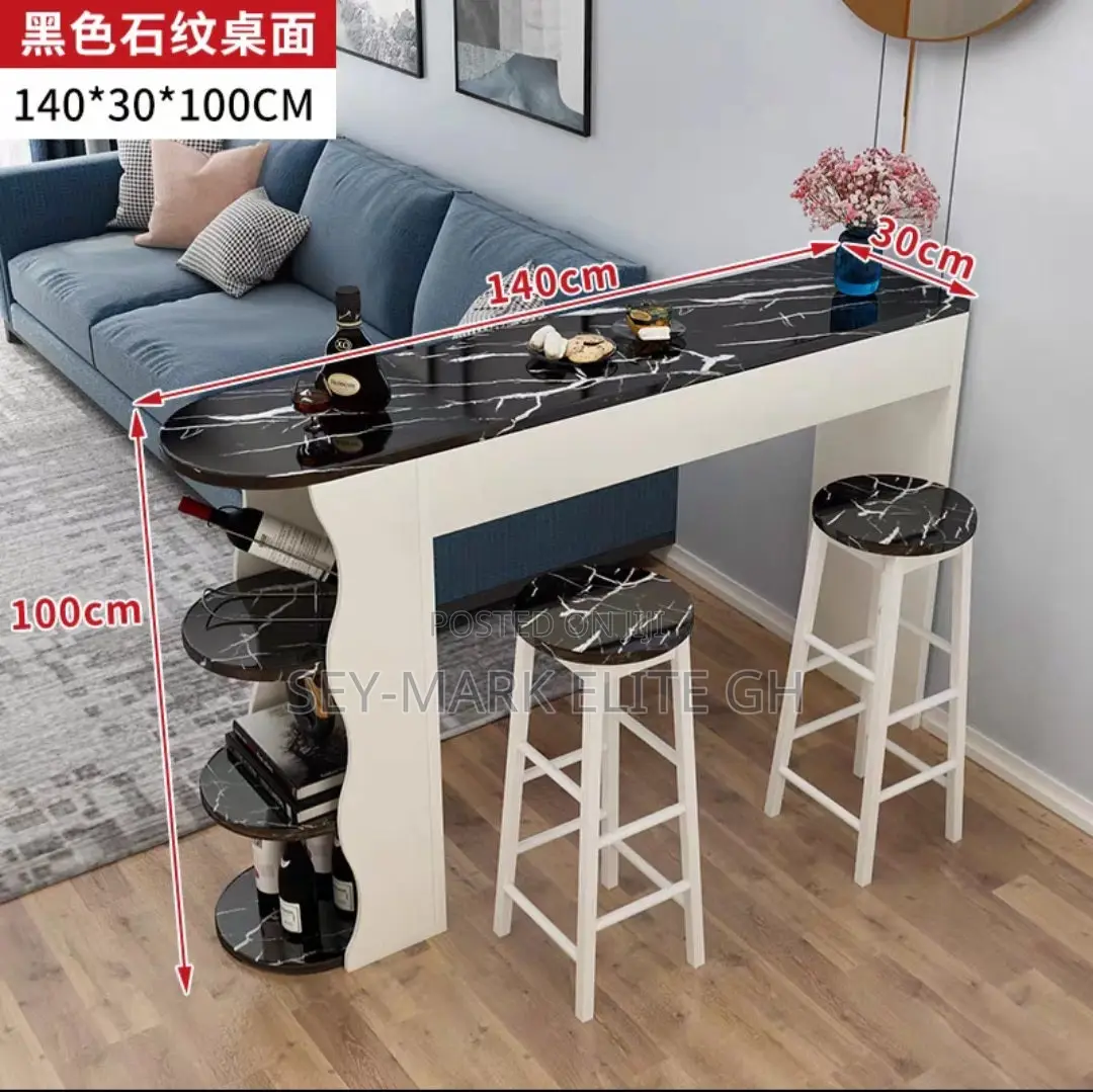 Classy High Bar Counter With Chairs