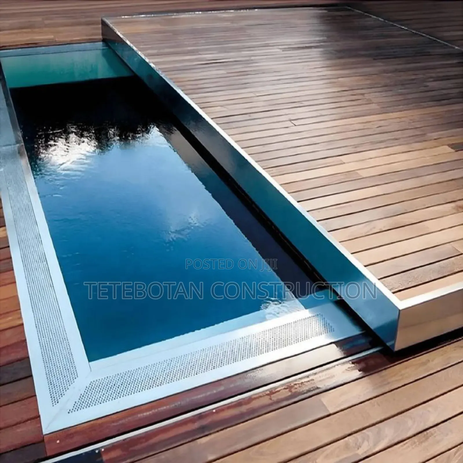 Automated Custom Walkable Wpc Decking Pool Cover