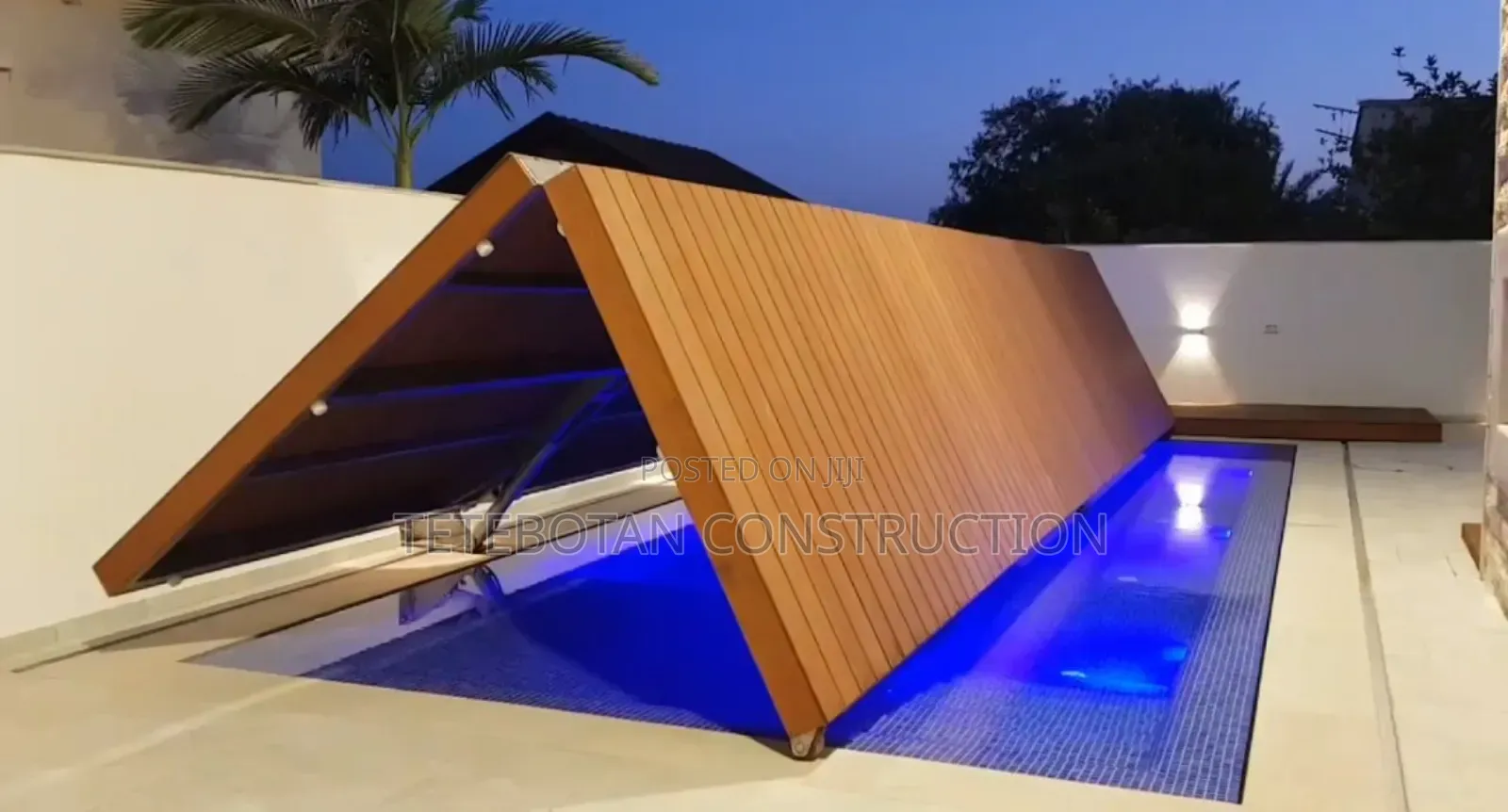 Automated Custom Walkable Wpc Decking Pool Cover
