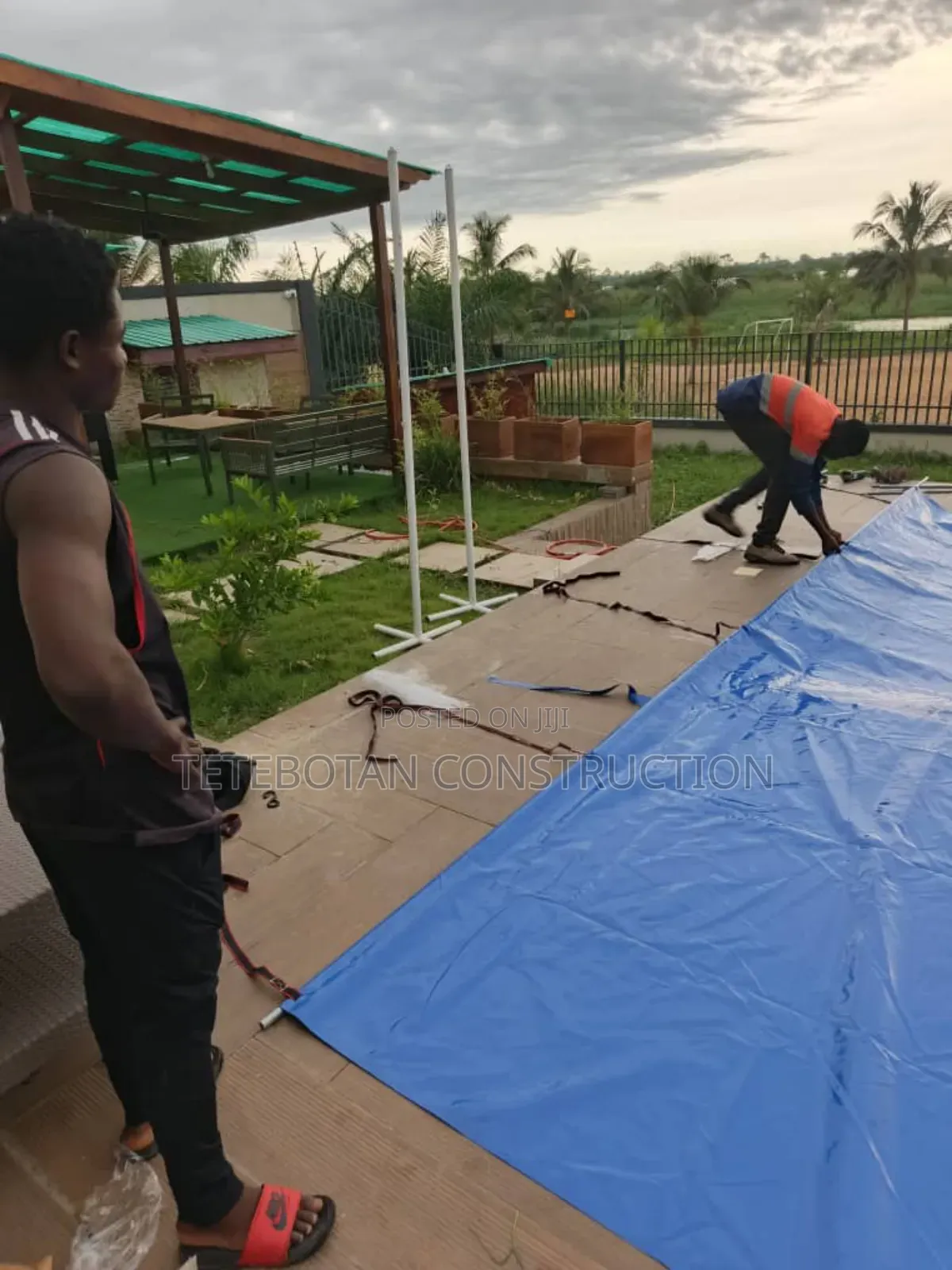 Automated Custom Walkable Wpc Decking Pool Cover