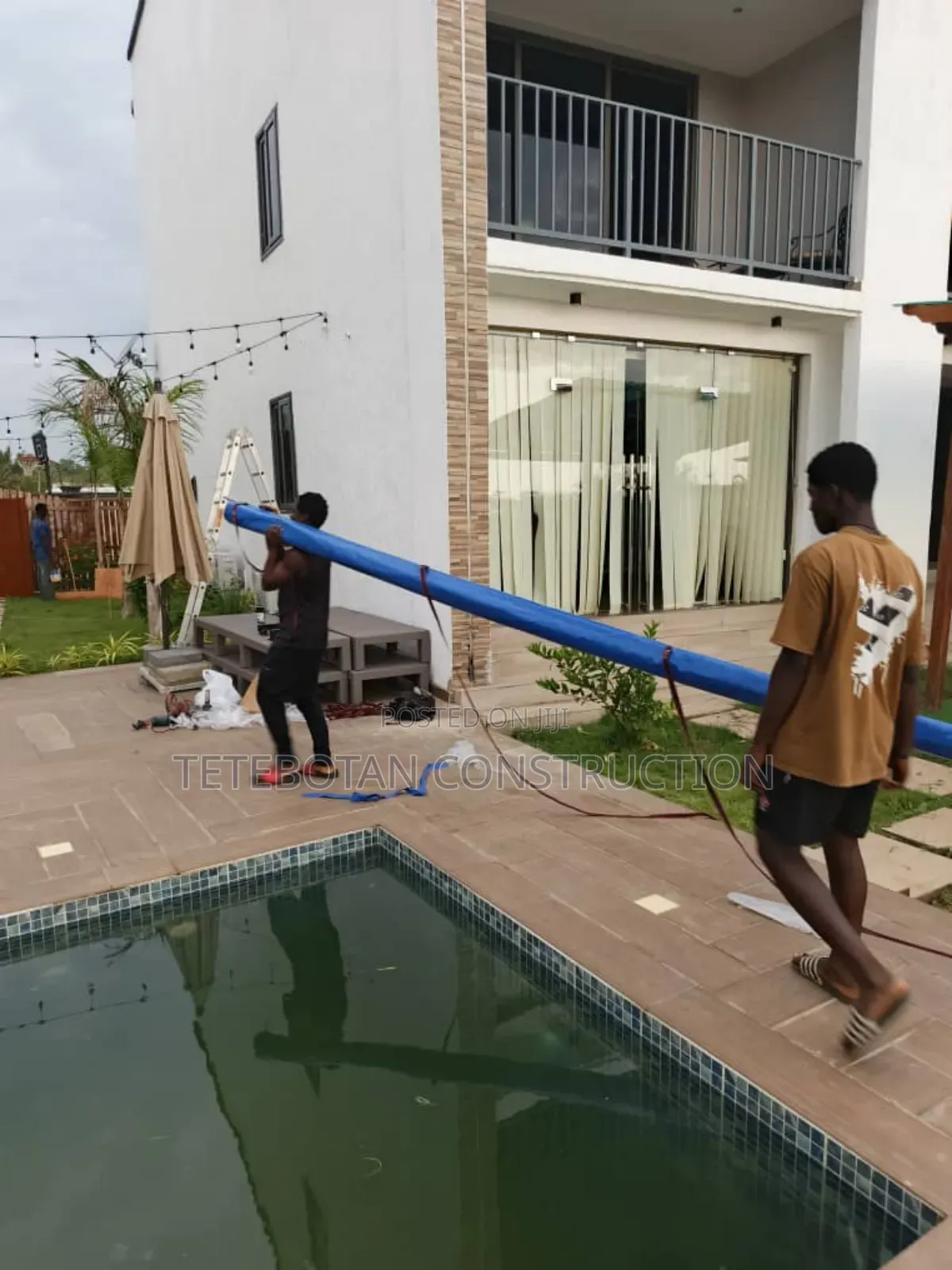Automated Custom Walkable Wpc Decking Pool Cover