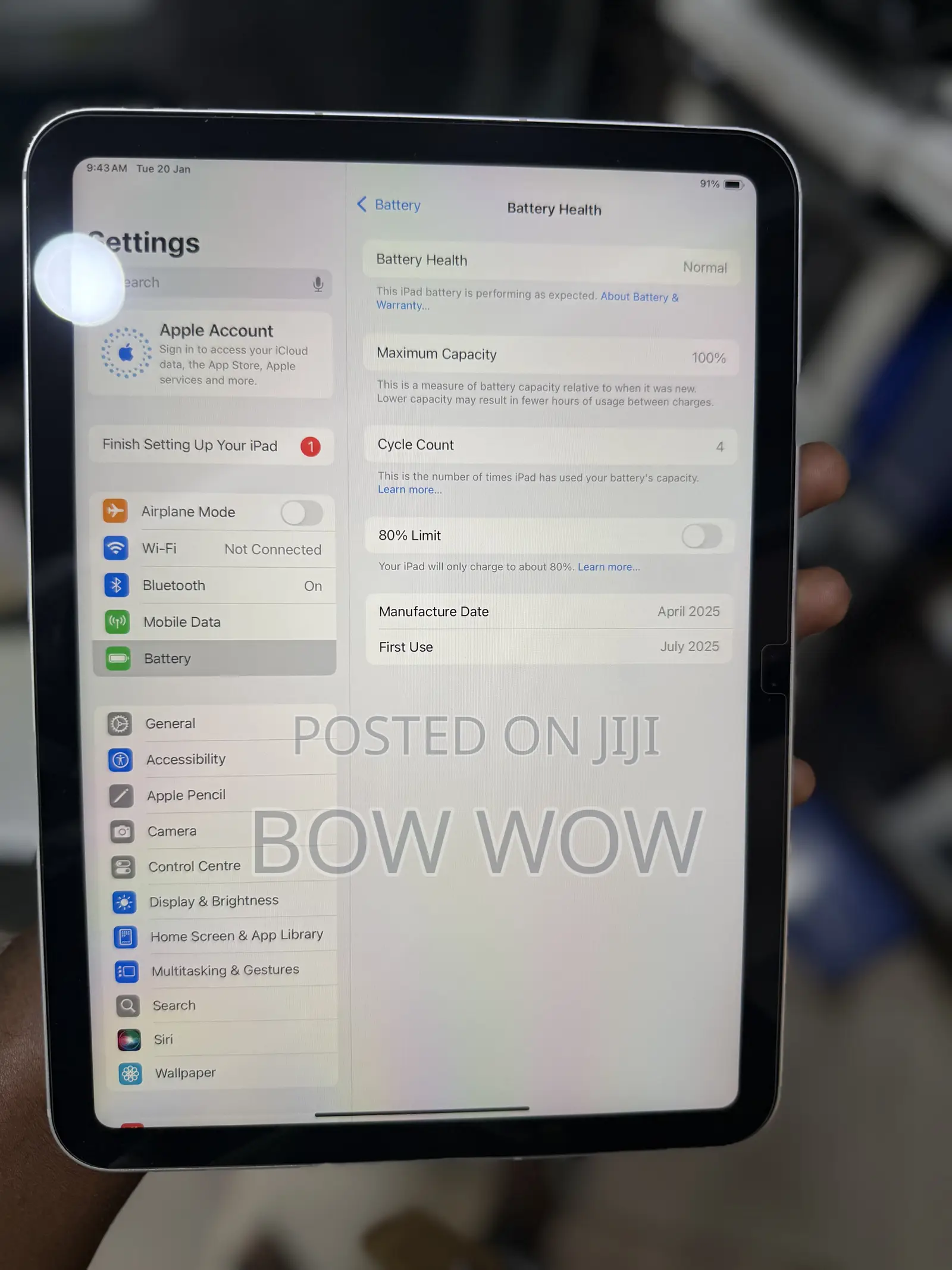 Apple iPad (2025) 128 GB Silver