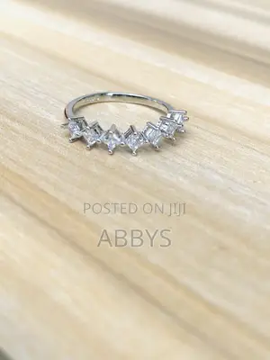 Luxury Cz Silver Promise Ring
