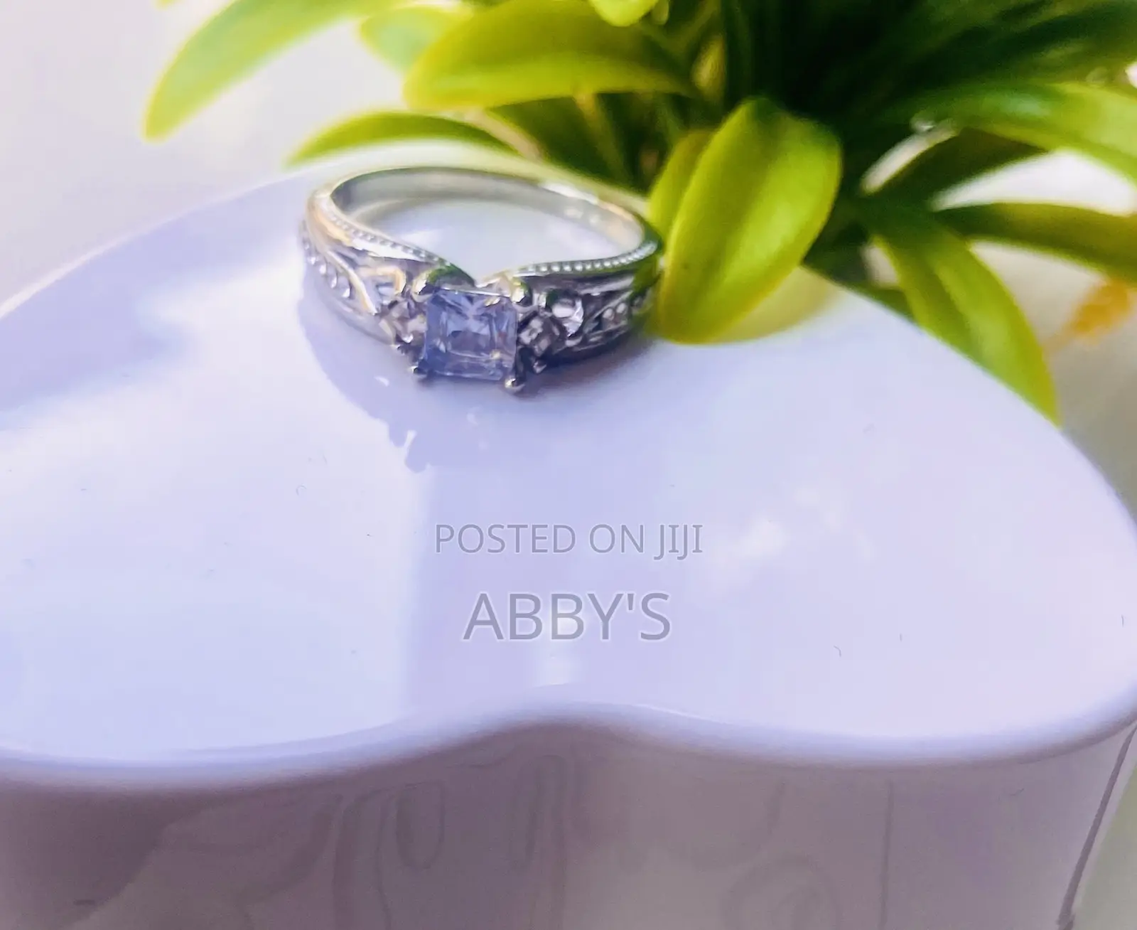 High Quality Non-tarnish Silver Engagement/Promise Ring